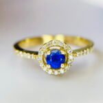 GIL Certified Yellow Gold 18K 3.03 Grams Natural Sapphire Gemstone Ring - Image 8