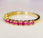 GIL Certified Yellow Gold 18K 1.85 Grams Natural Ruby Gemstone Ring - Image 6
